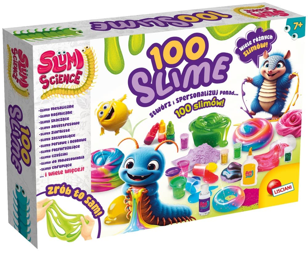 LISCIANI Slime Science komplet - 100 različnih slimov