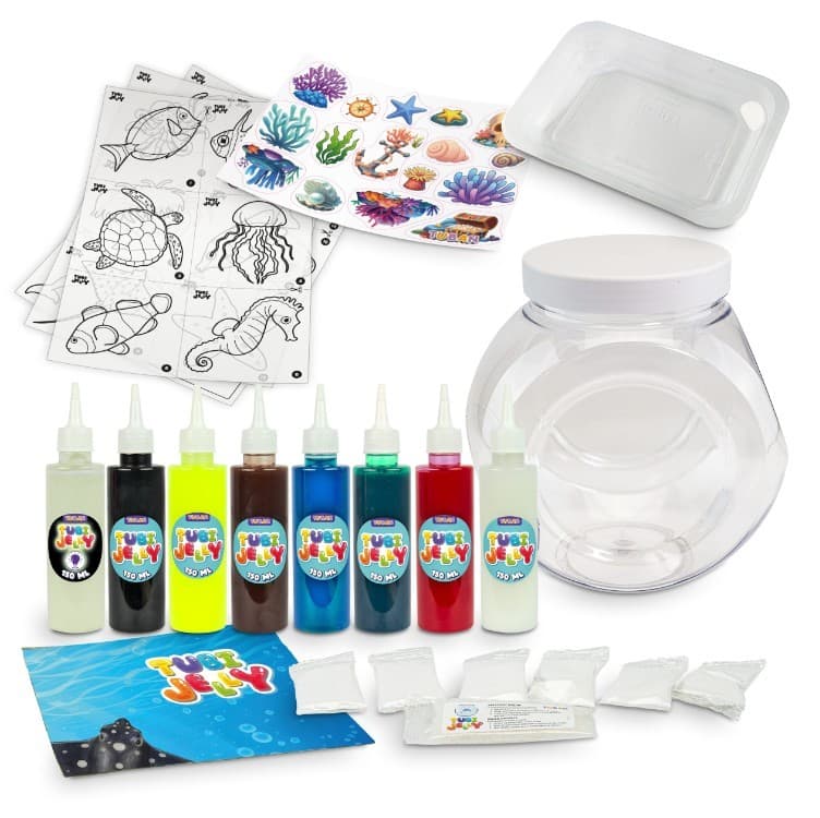 Komplet Tubi Jelly Ocean z velikim akvarijem, 8 barv 3