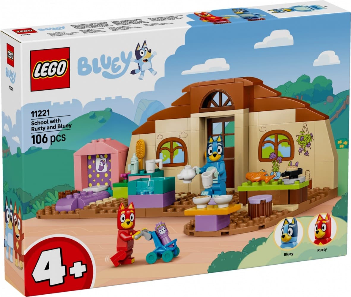 LEGO Bluey Šola z Ryžko in Blue 11221