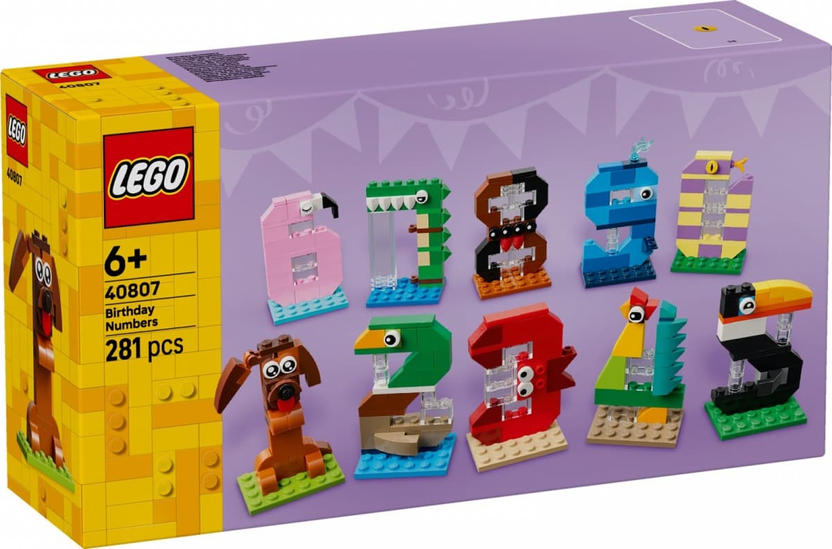 LEGO Iconic Umetniške rojstnodnevne številke 40807
