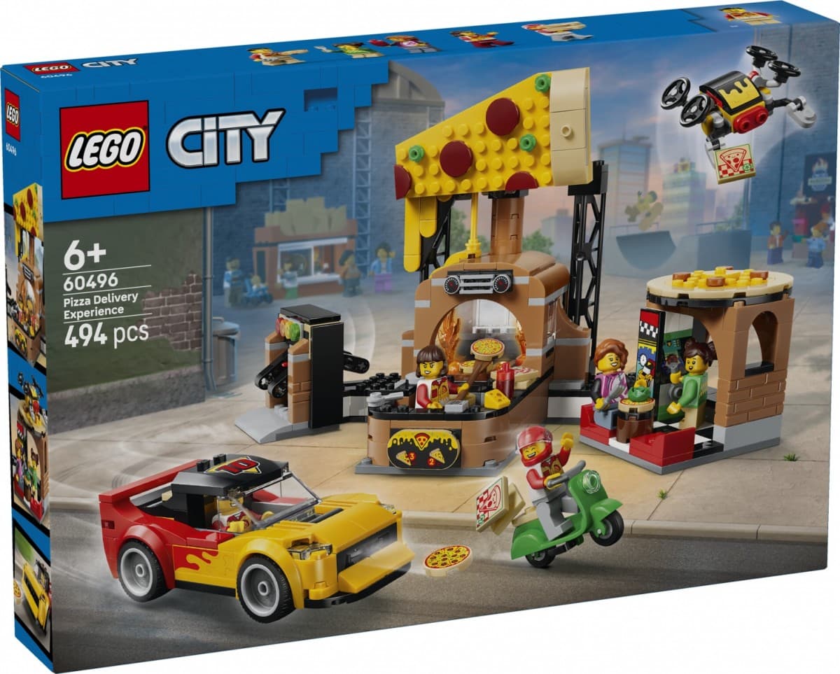 LEGO City Dostava pice s vozili 60496