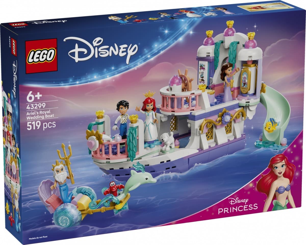 LEGO Disney 43299 Arielkina kraljevska ladja