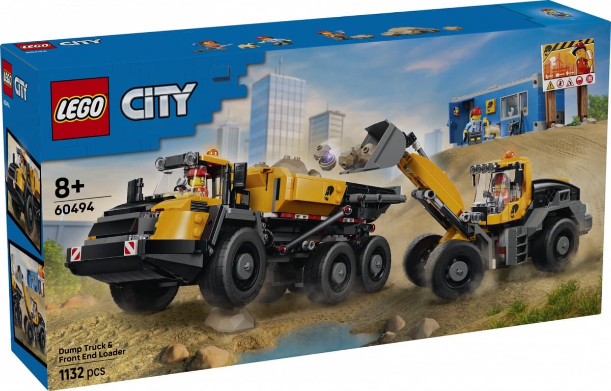 LEGO City 60494 Tovornjak in nakladalnik