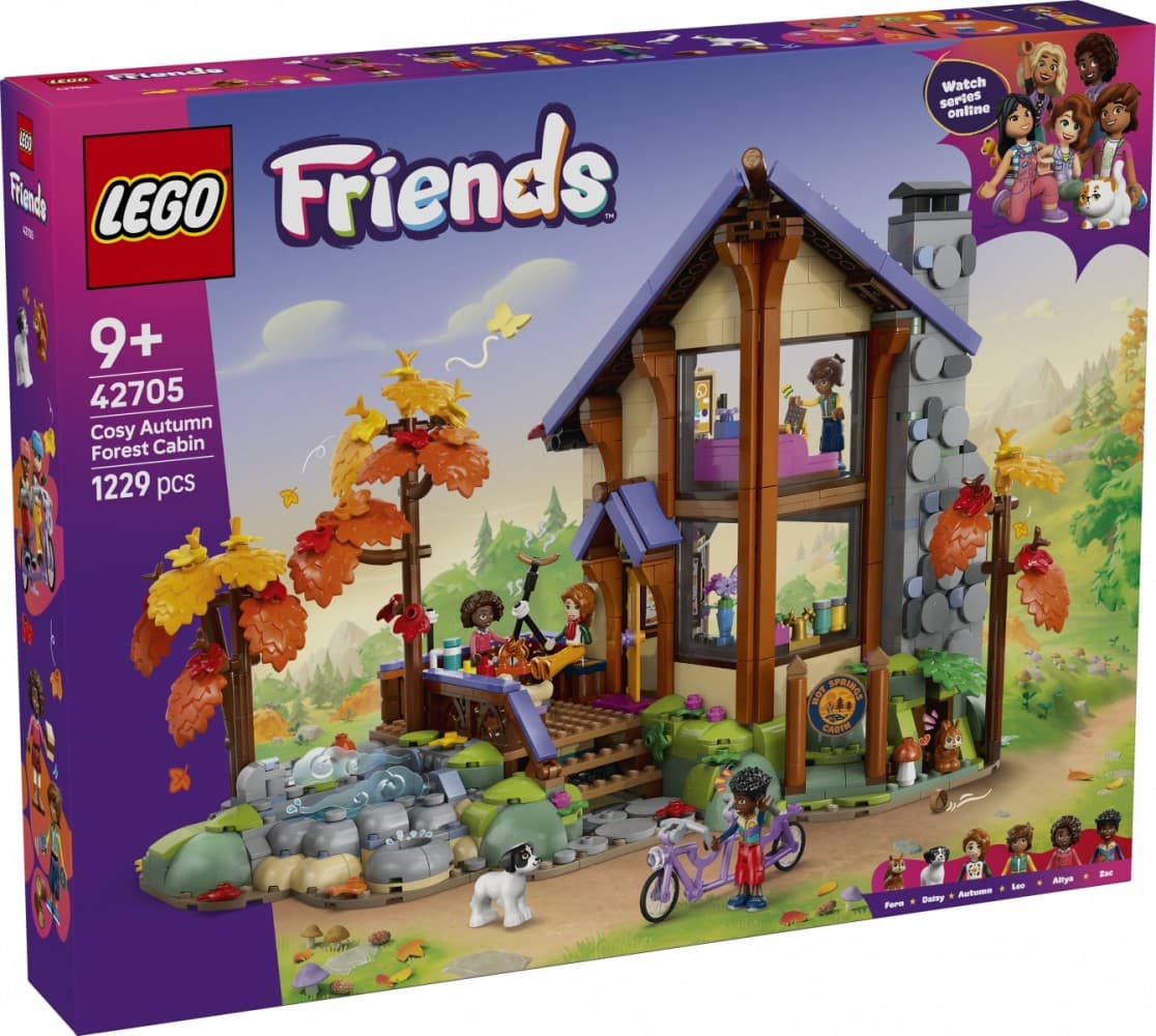 LEGO Friends Jesenska gozdna koča 42705 - pustolovščine v naravi