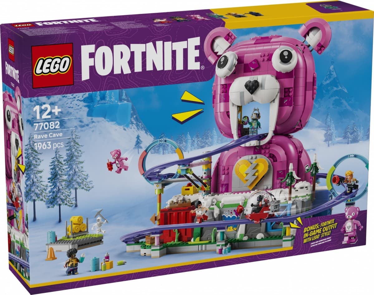 LEGO Fortnite 77082 Jaskinia zabawy - komplet z kolejką górską
