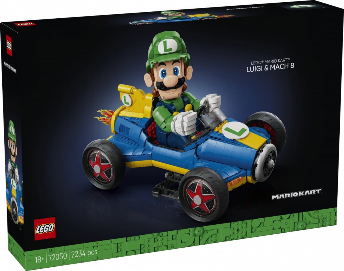 LEGO Super Mario 72050 Mario Kart - Luigi in Mach 8 gokart