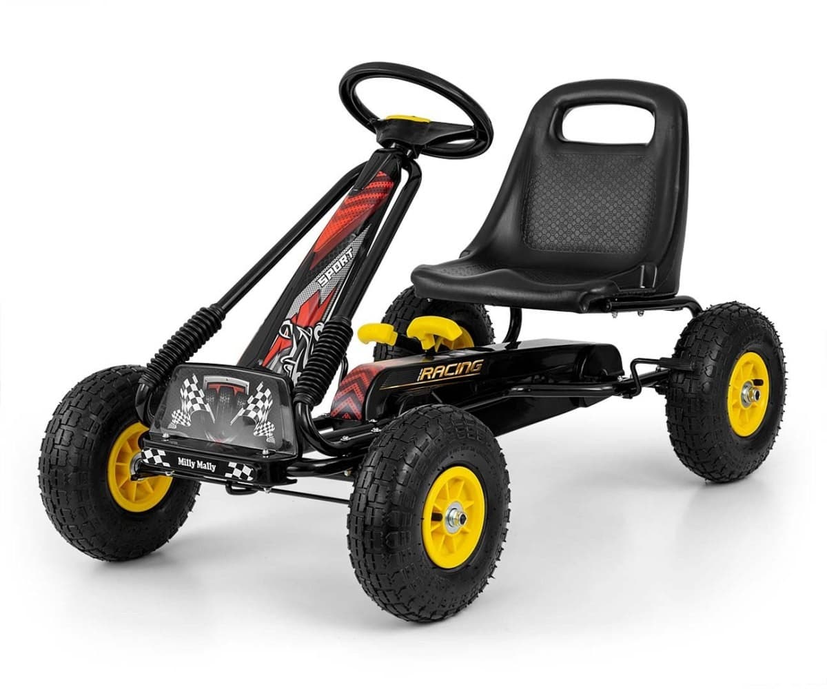 MILLY MALLY Gokart na pedala Thor, črn