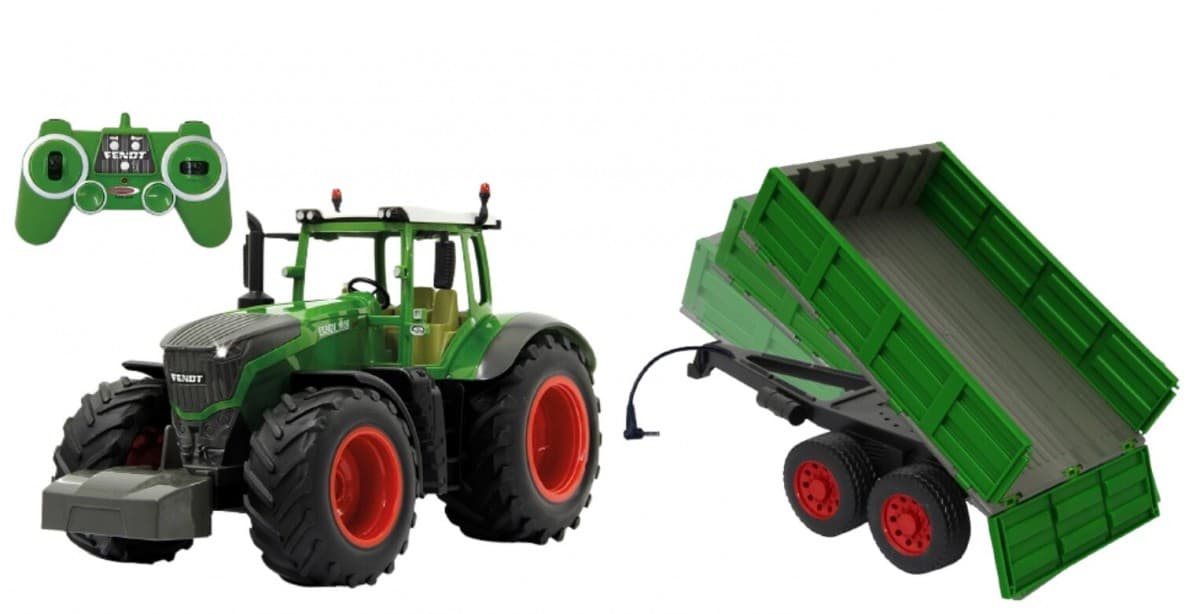 MALIK Traktor Fendt 1050 RC (1:16) z daljinsko vodeno prikolico Jamara