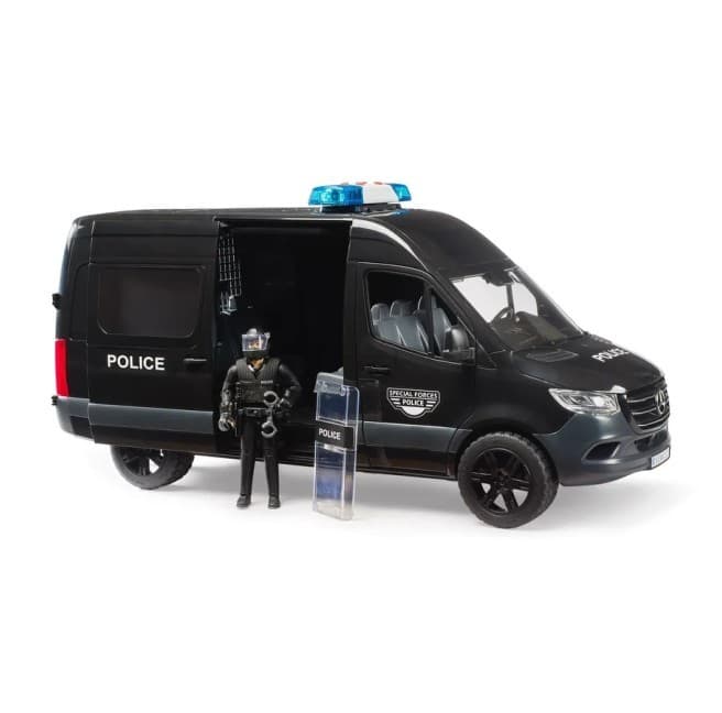 Policijsko vozilo MB Sprinter z lutko policista BRUDER 4