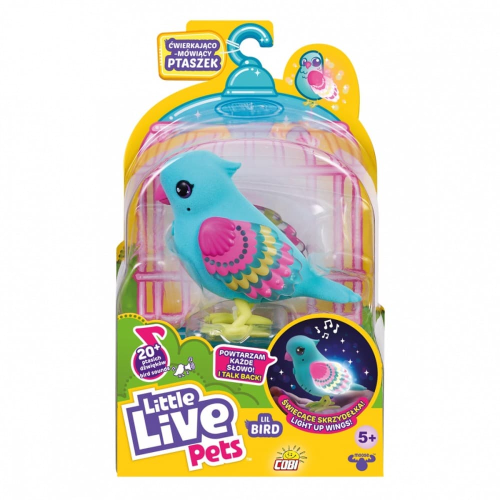 COBI Interaktivna figurica Little Live Pets - ptiček, moder