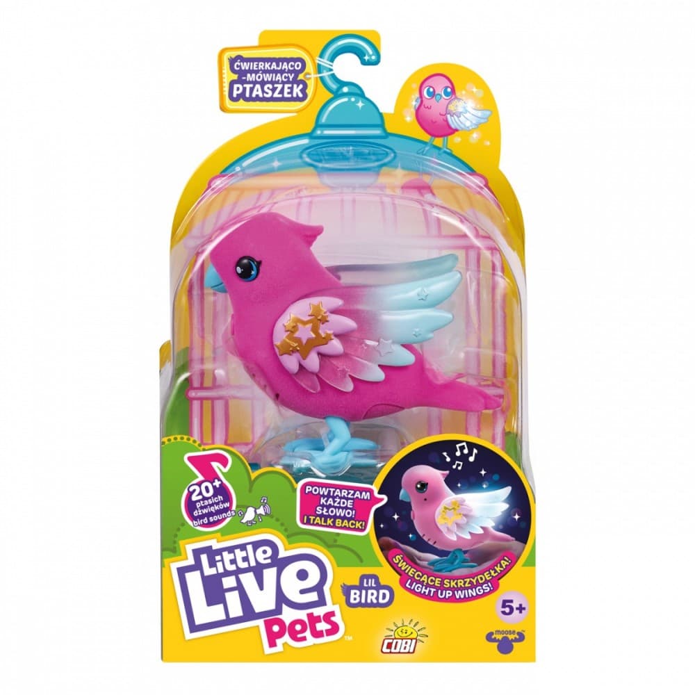 COBI Interaktivna figurica Little Live Pets - ptiček, roza