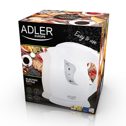 ADLER AD 08 - Kompakten kuhinjski grelnik vode, 1.0 L, bela 6