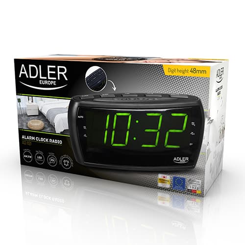 ADLER Radiobudilka AD 1121, LED prikaz, AM/FM, Snooze 8