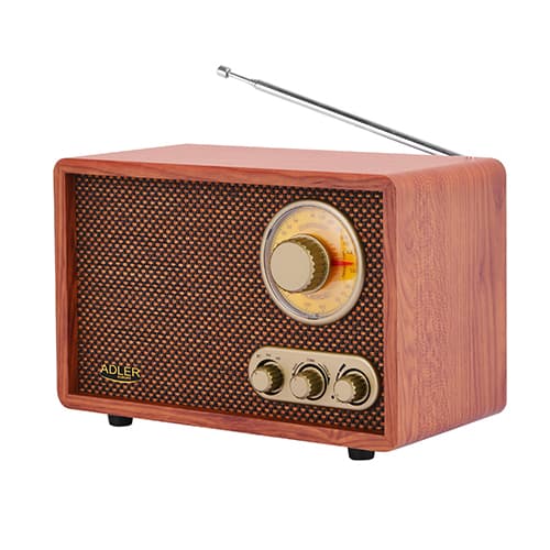 ADLER Retro radio z Bluetooth, AM/FM, les