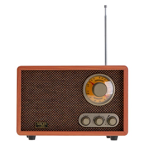 ADLER Retro radio z Bluetooth, AM/FM, les 2