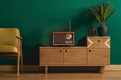 ADLER Retro radio z Bluetooth, AM/FM, les 8