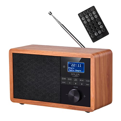 ADLER DAB+ Radio z Bluetooth, USB, SD, LCD, lesen