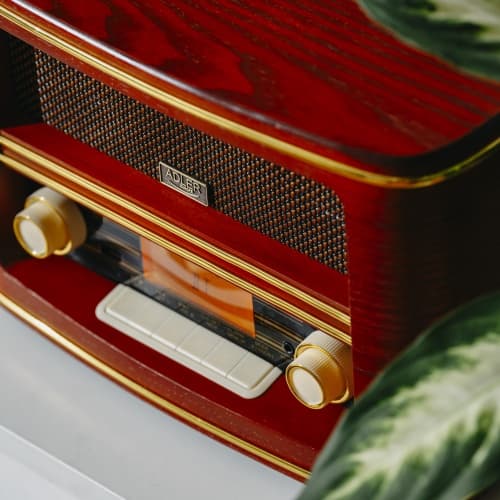 ADLER Retro radio z Bluetooth, AM/FM, USB, SD, les 5