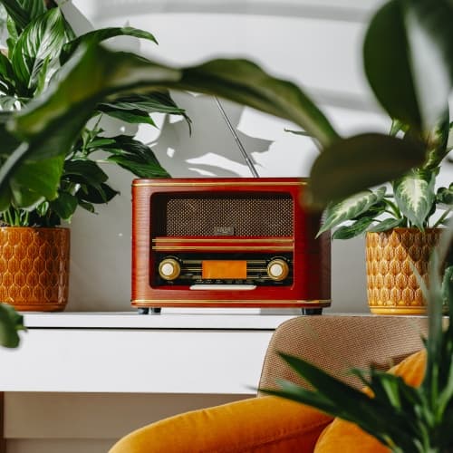 ADLER Retro radio z Bluetooth, AM/FM, USB, SD, les 6