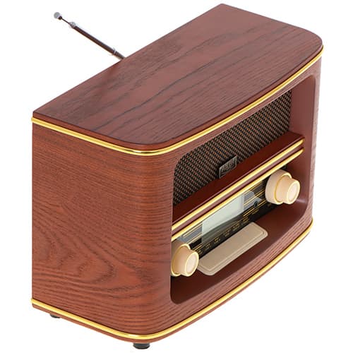 ADLER Retro radio z Bluetooth, AM/FM, USB, SD, les 8