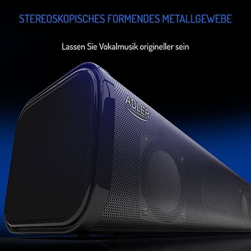 Zvočnik Soundbar Adler AD 1191 z budilko in Bluetooth 5.0 8