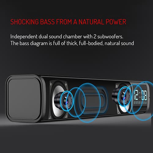 Zvočnik Soundbar Adler AD 1191 z budilko in Bluetooth 5.0 4