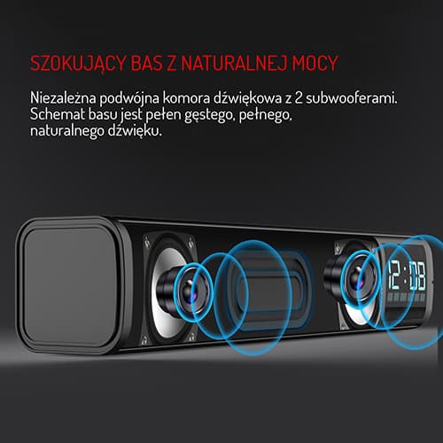 Zvočnik Soundbar Adler AD 1191 z budilko in Bluetooth 5.0 6