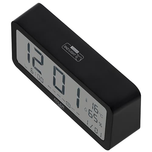 ADLER AD 1195 - Analogni budilka na baterije, črna 3