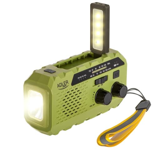 AD 1197 Green solarno radio z ročno dinamo