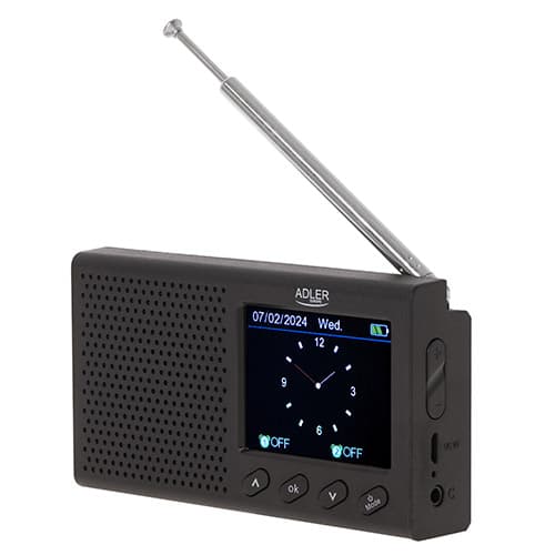 Prenosni radio Adler AD 1198 - LCD, FM, Bluetooth, ura 2