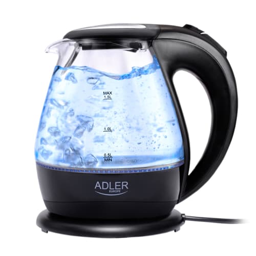 ADLER AD 1224 Steklen kuhalnik vode, 1,5 l, 2000 W