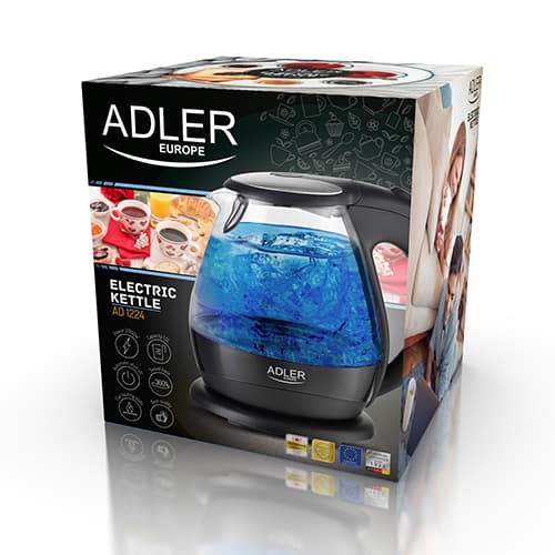 ADLER AD 1224 Steklen kuhalnik vode, 1,5 l, 2000 W 8