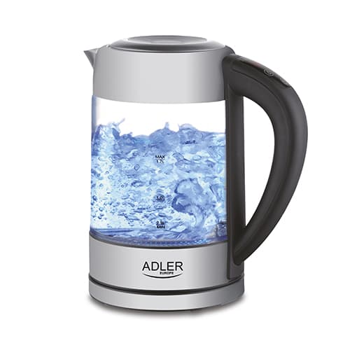 ADLER AD 1247 Stekleni kuhalnik z regulacijo temperature, 1,7 L