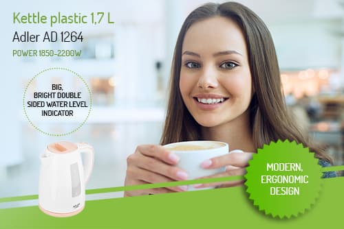 ADLER AD 1264 Plastični kuhalnik, 1,7 L 6