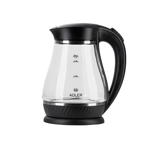 Adler AD 1274 - Steklen grelnik vode 1,7L, 2200W, črn 2