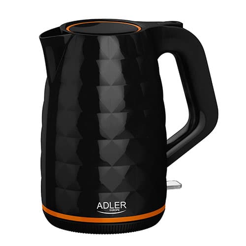 ADLER AD 1277 Black Plastični kuhalnik z regulacijo temp., 1,7 L
