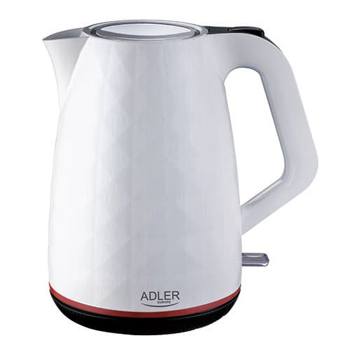 ADLER AD 1277 White Plastični kuhalnik z regulacijo temp., 1,7 L