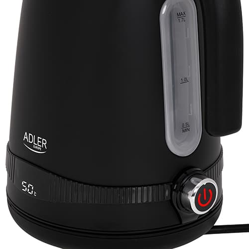ADLER AD 1295 Kuhalo za vodo, 1,7 l, LCD in regulacija temperature, črno 3
