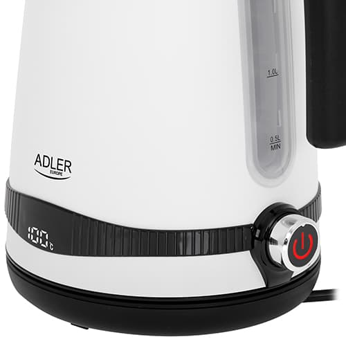 ADLER AD 1295 Kuhalo za vodo, 1,7 l, LCD in regulacija temperature, belo 5