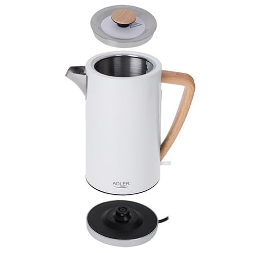 ADLER grelnik vode AD 1347, 1,7L, bel, strix 5