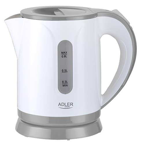 ADLER AD 1371 Mini kuhalnik, 0,8 l, siva