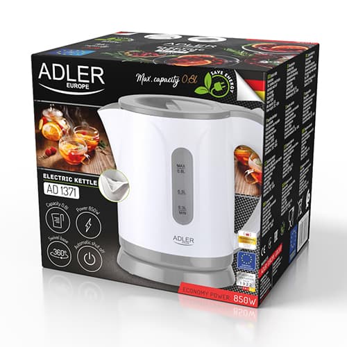 ADLER AD 1371 Mini kuhalnik, 0,8 l, siva 6