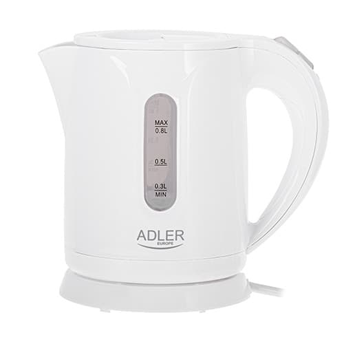 ADLER AD 1371 Mini kuhalnik, 0,8 l, bela