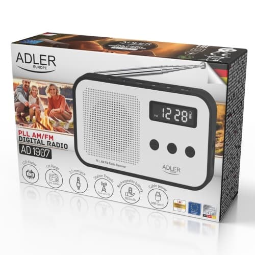 ADLER AD 1907 Prenosno digitalno radio AM/FM PLL 8