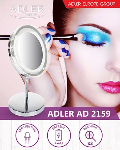 ADLER AD 2159 Kozmetično ogledalo z LED osvetlitvijo 4