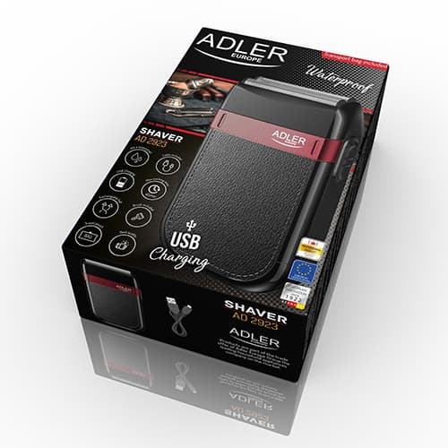 ADLER AD 2923 Moški brivnik, polnjenje USB 4