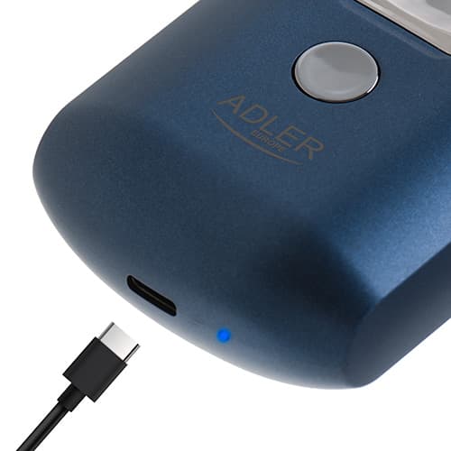 Potovalni brivnik ADLER AD 2937, 2 glavi, USB polnilna 4