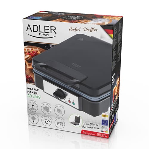 ADLER AD 3049 Gofra 1800W z regulacijo temperature 8