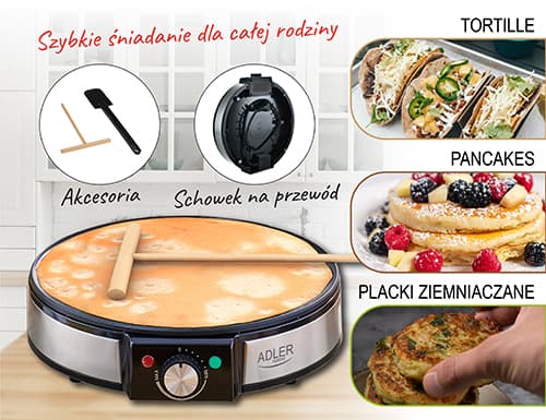 ADLER AD 3058 Ponev za pripravo palačink 4