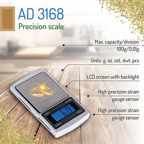 ADLER AD 3168 Precizijska tehtnica, do 0.01g 8